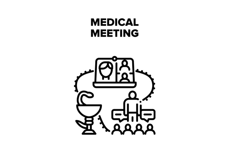 medical-meeting-vector-concept-black-illustration