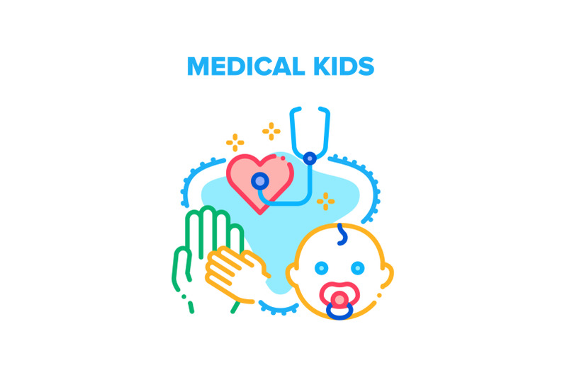 medical-kids-vector-concept-color-illustration