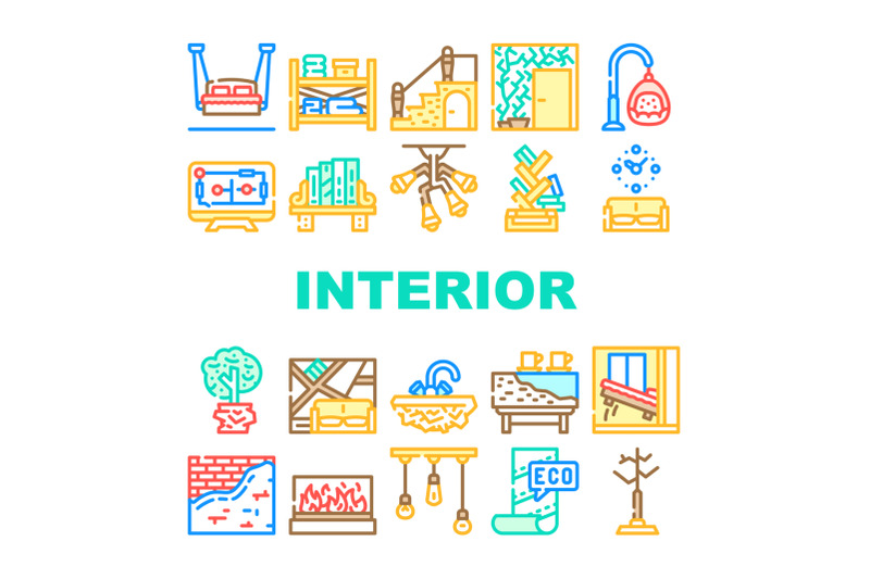 interior-style-design-collection-icons-set-vector