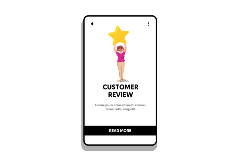 customer-review-after-purchase-or-service-vector