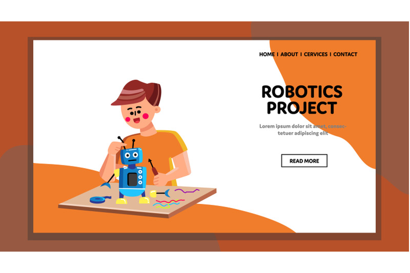 robotics-project-working-preteen-engineer-vector