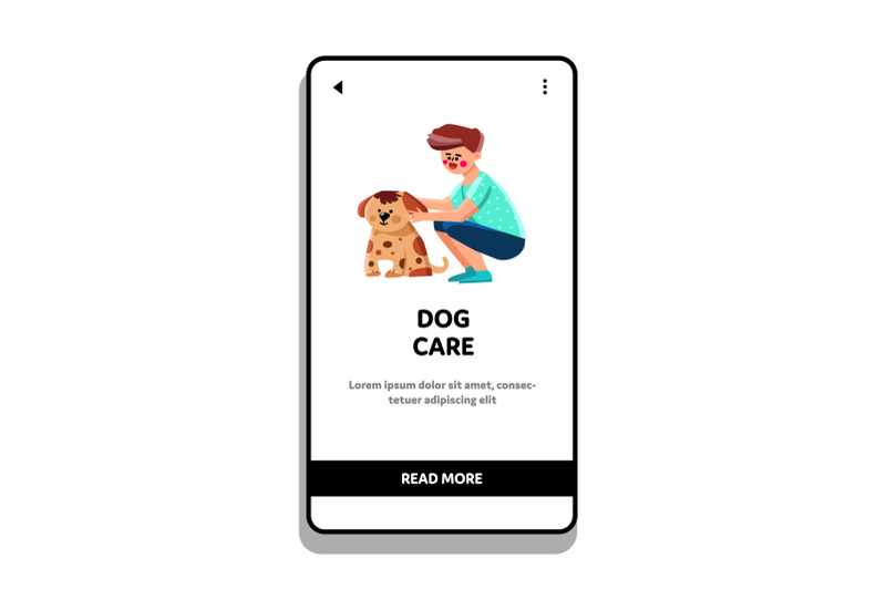 boy-volunteer-lovely-dog-care-and-embracing-vector