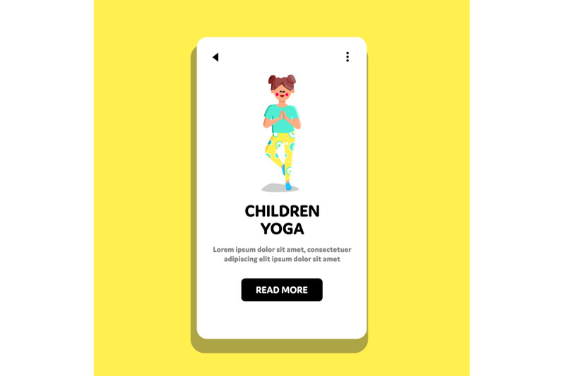 children-yoga-doing-preteen-girl-in-studio-vector