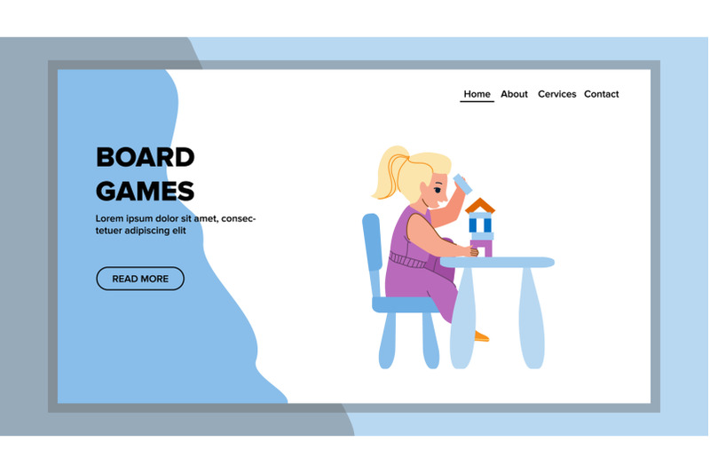 board-games-playing-girl-in-kindergarten-vector