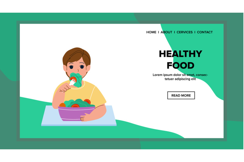 healthy-food-dish-eating-little-boy-kid-vector