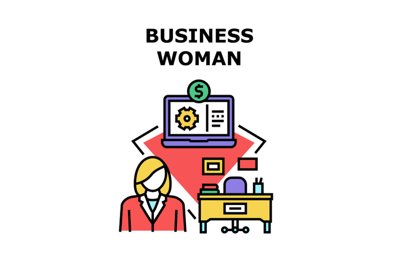 businesswoman-vector-concept-color-illustration