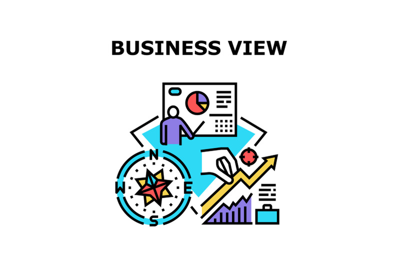 business-view-vector-concept-color-illustration