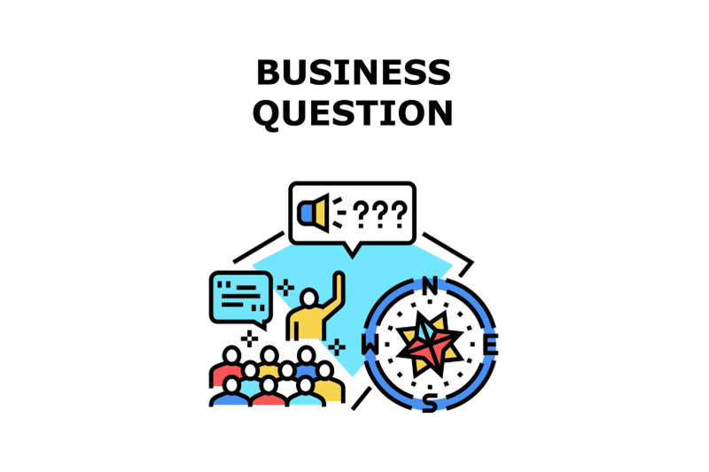 business-question-and-answer-vector-concept-color