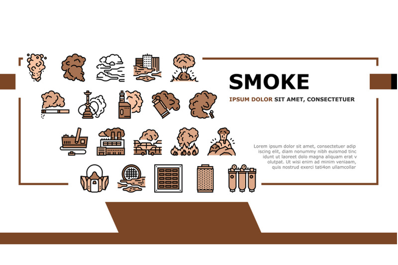 smoke-and-fog-steam-landing-header-vector