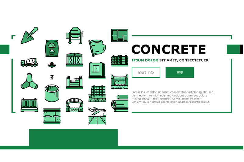 concrete-production-landing-header-vector