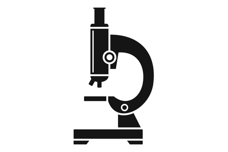school-microscope-icon-simple-style