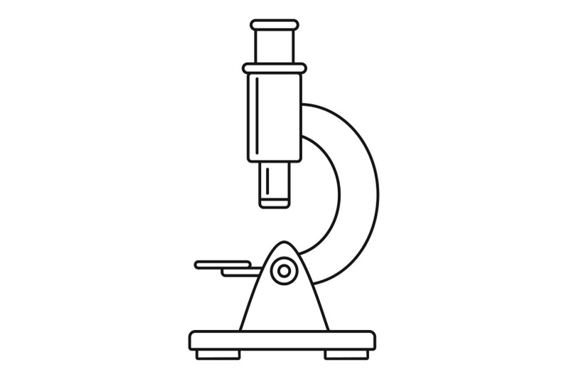 microscope-icon-outline-style