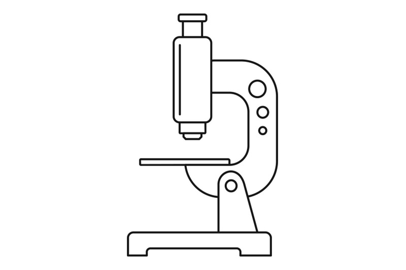 modern-microscope-icon-outline-style