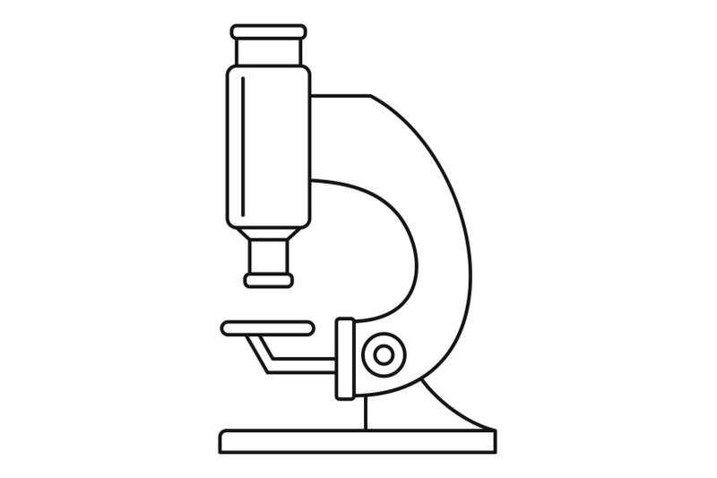 lab-microscope-icon-outline-style