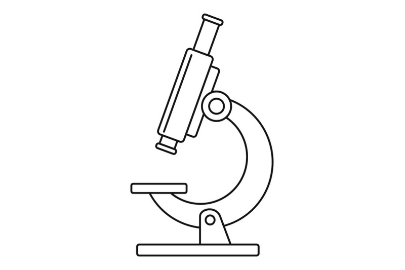 biology-microscope-icon-outline-style