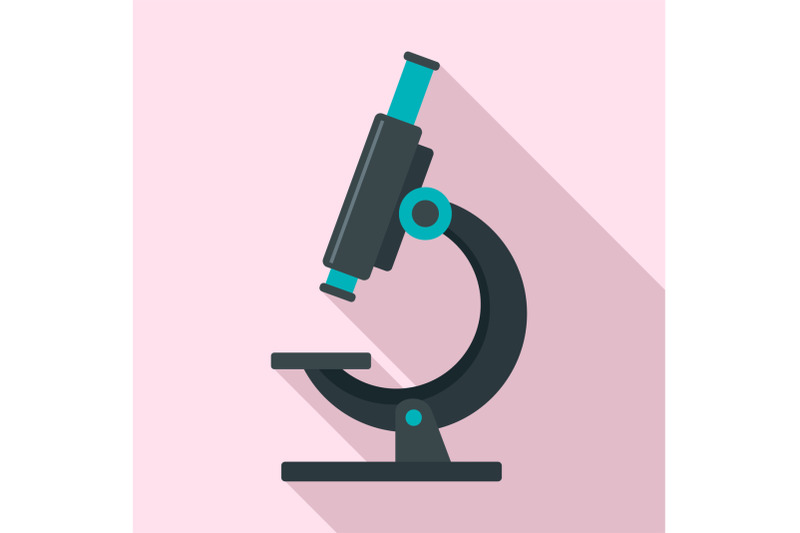 laboratory-microscope-icon-flat-style
