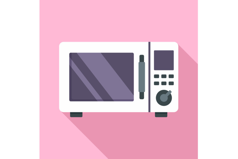 steel-microwave-icon-flat-style