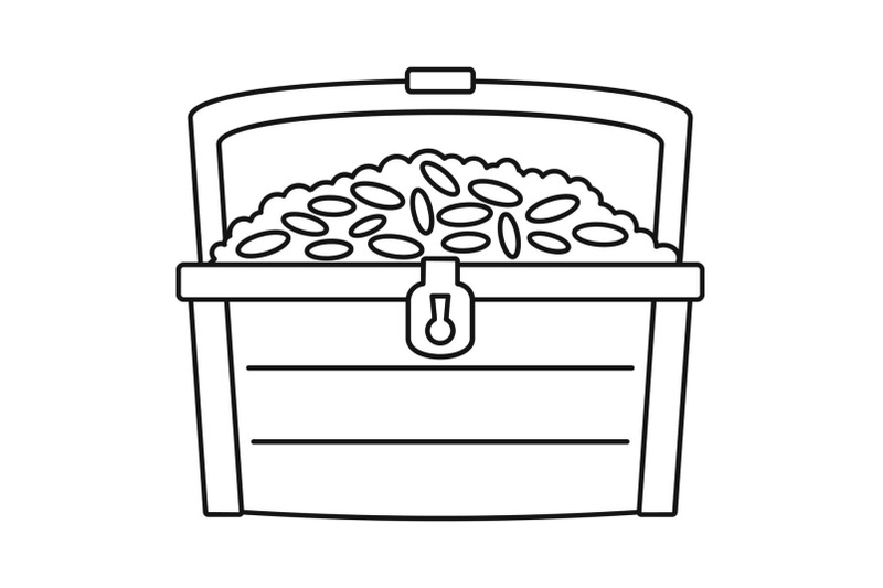 dower-chest-icon-outline-style