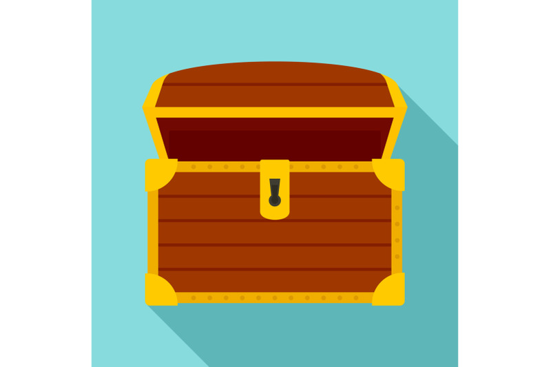 open-treasure-chest-icon-flat-style