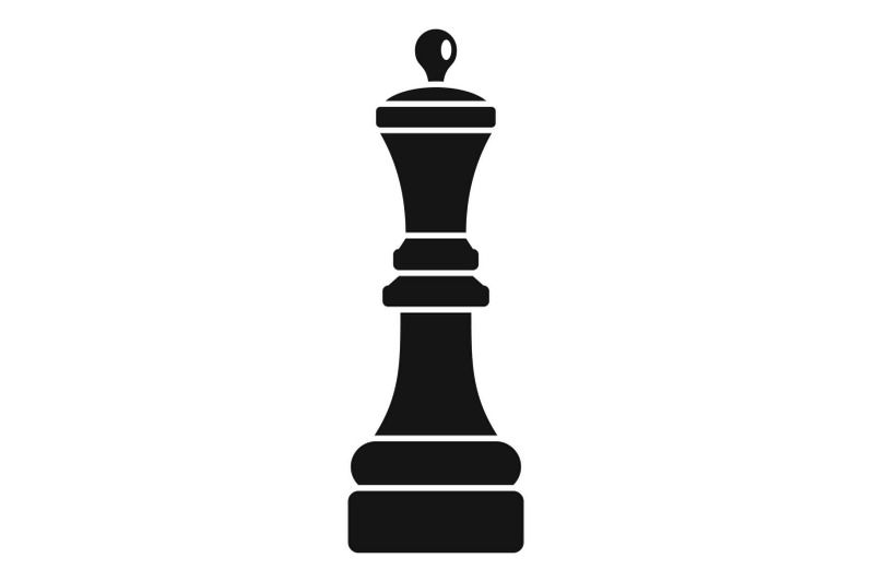 chess-queen-icon-simple-style