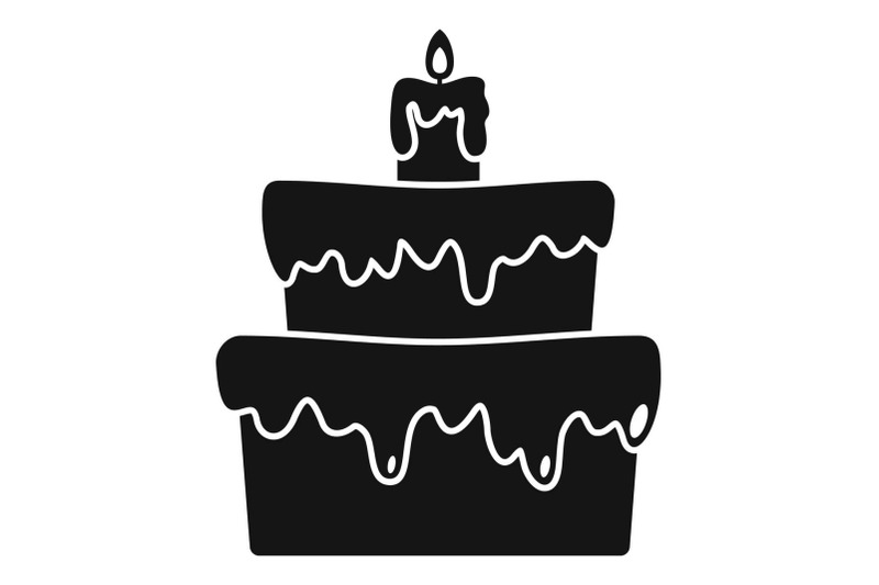 small-cake-icon-simple-style