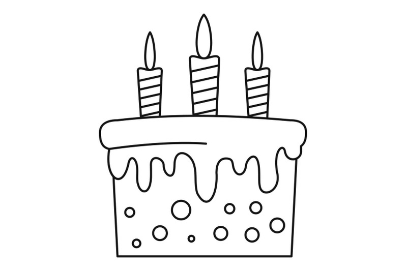 birthday-cake-icon-outline-style