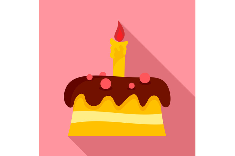 small-cake-icon-flat-style