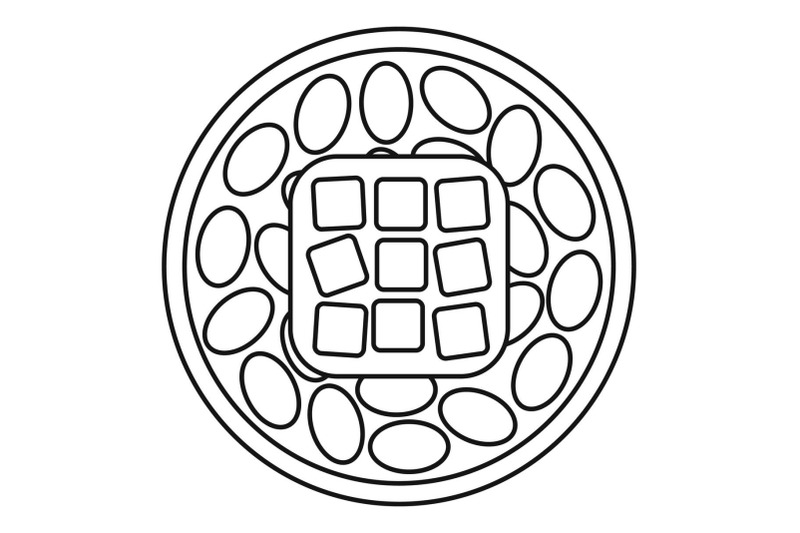 rice-sushi-icon-outline-style