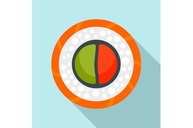 rice-mix-sushi-icon-flat-style