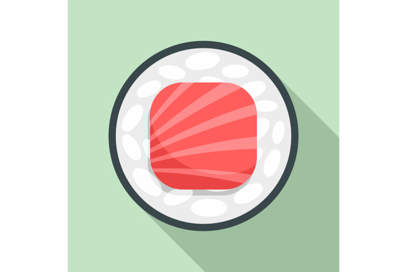 salmon-top-sushi-icon-flat-style