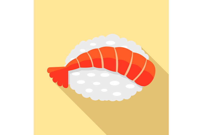 ebi-shrimp-sushi-icon-flat-style