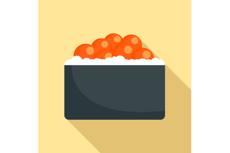 hotate-tai-sushi-icon-flat-style