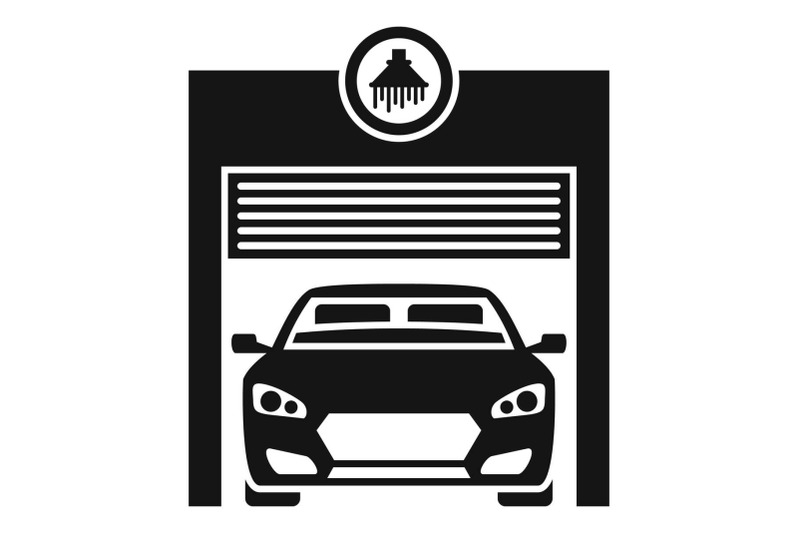 car-wash-garage-icon-simple-style