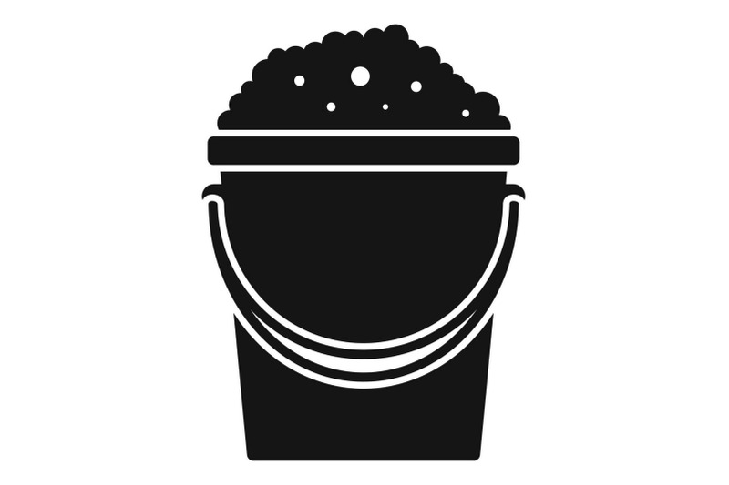 soap-foam-bucket-icon-simple-style