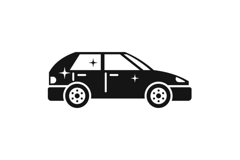 clean-car-icon-simple-style