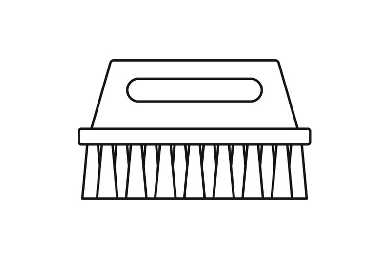 wash-brush-icon-outline-style