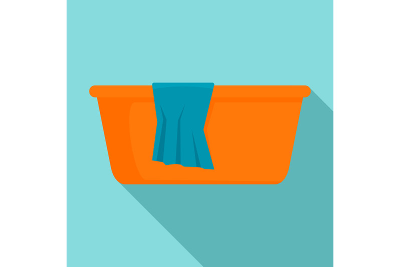 wash-basin-icon-flat-style