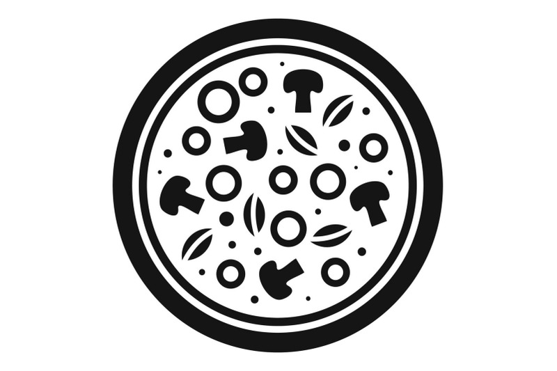 mushroom-pizza-icon-simple-style