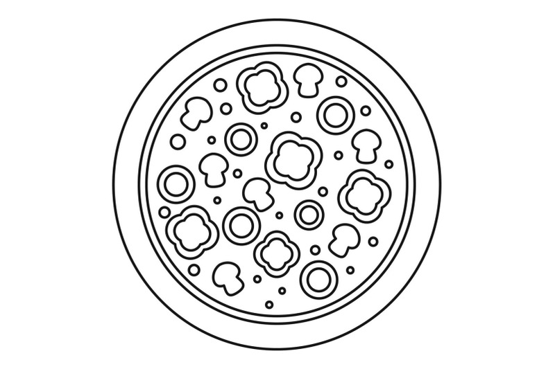 vegetarian-pizza-icon-outline-style