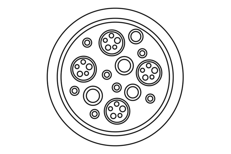 pizza-mozzarella-icon-outline-style