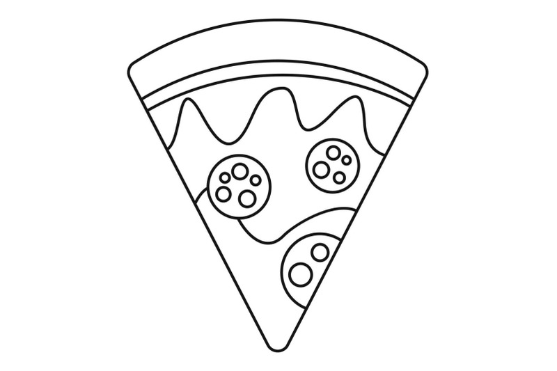 salami-pizza-slice-icon-outline-style