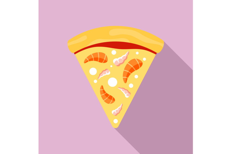 sea-food-pizza-icon-flat-style