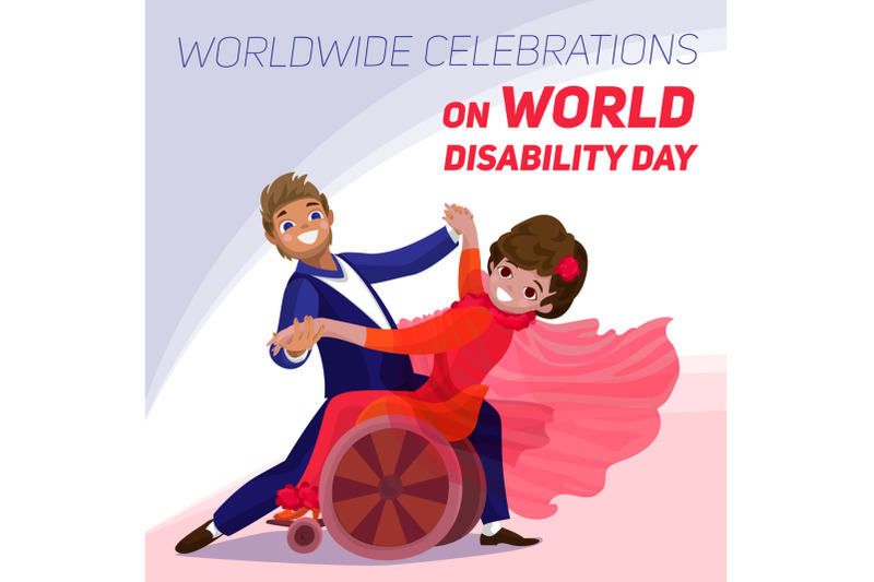 world-disability-day-concept-background-cartoon-style