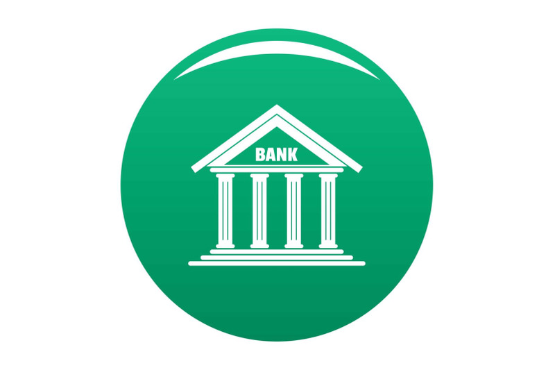 bank-icon-vector-green