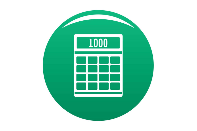 tax-calculator-icon-vector-green