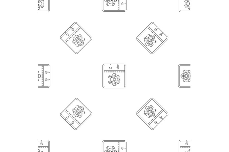 winter-calendar-pattern-seamless-vector