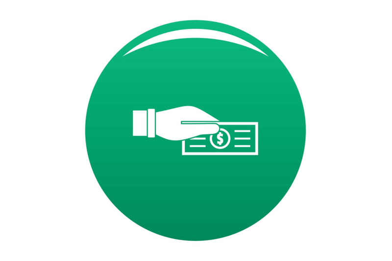 take-tax-icon-vector-green