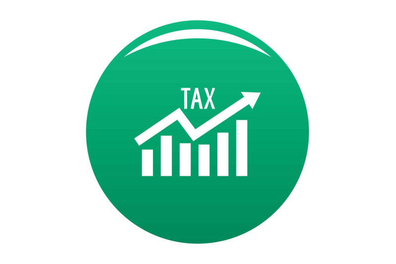 high-tax-icon-vector-green