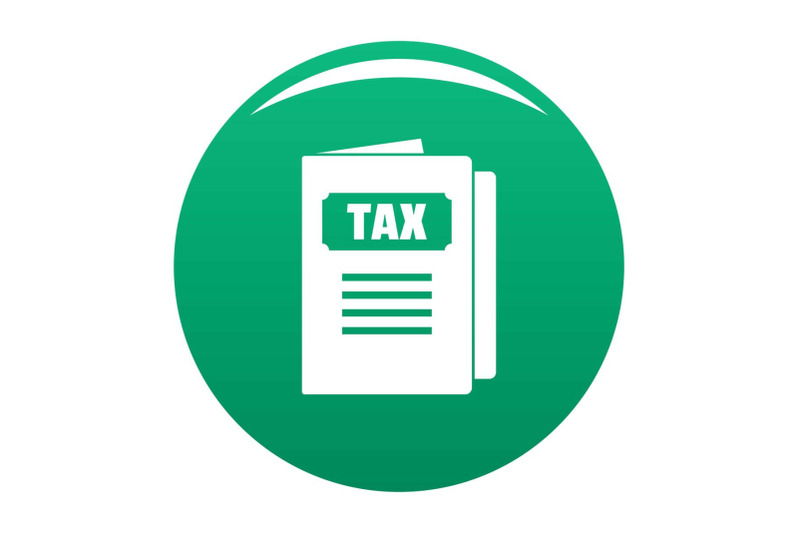 tax-icon-vector-green