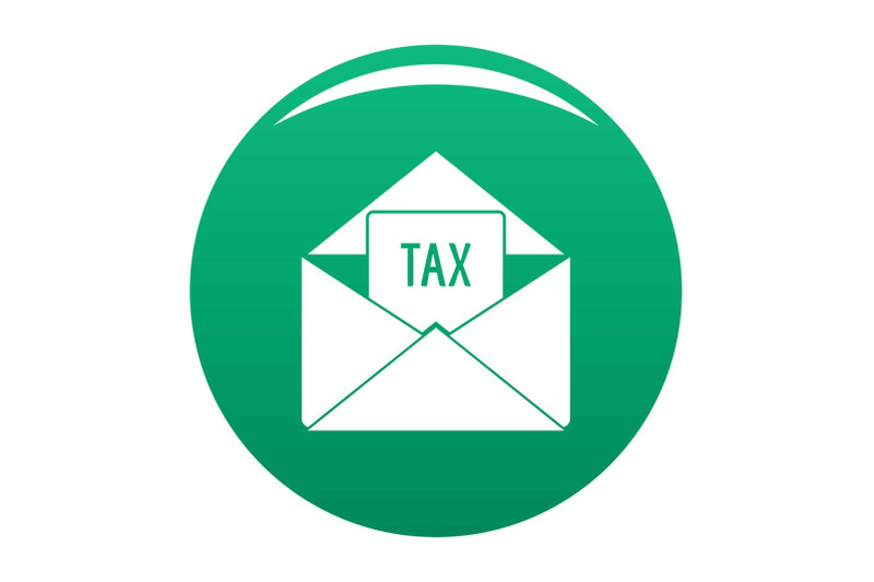 tax-email-icon-vector-green